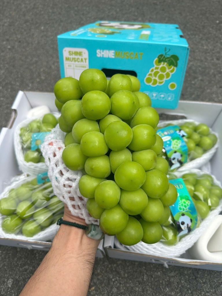 Nho Mẫu Đơn Cao Cấp - Thùng 2 Chùm