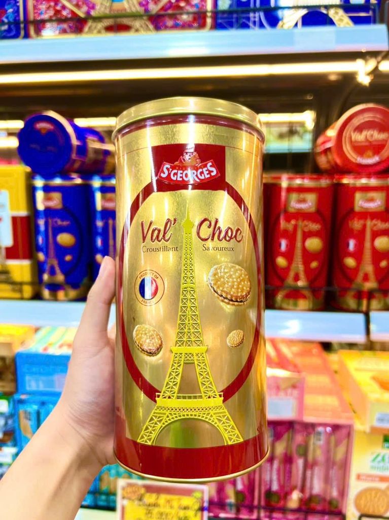 Bánh Quy Hộp Thiếc Cao Cấp Kẹp Kem St George Pháp - 300g