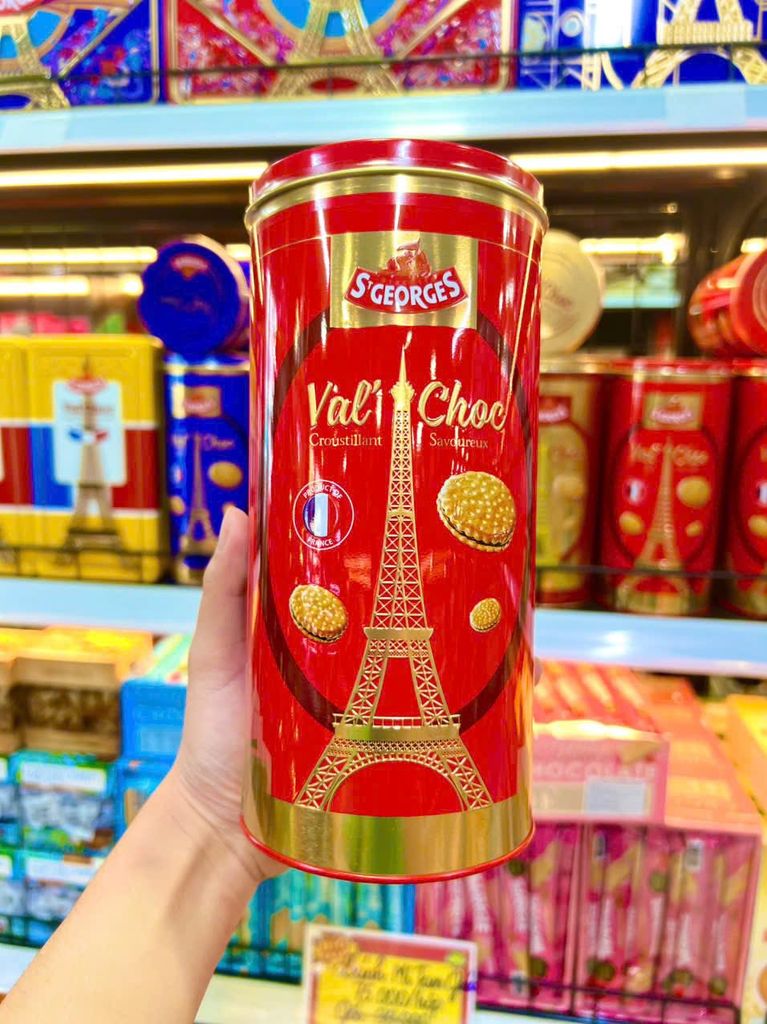 Bánh Quy Hộp Thiếc Cao Cấp Kẹp Kem St George Pháp - 300g