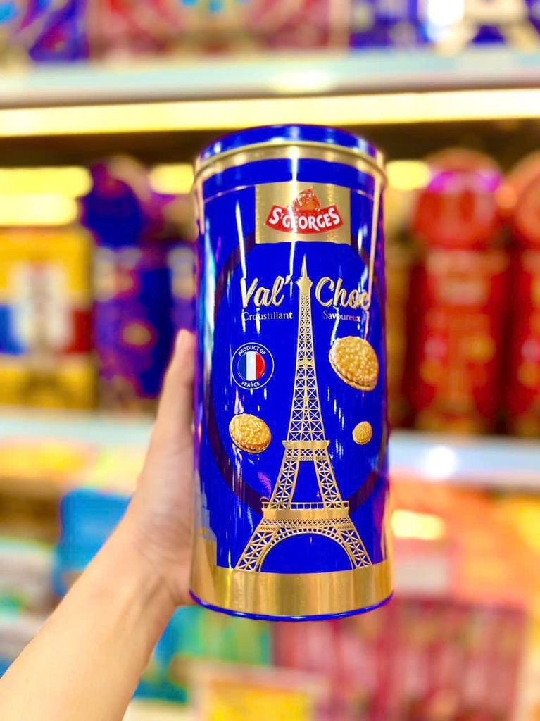 Bánh Quy Hộp Thiếc Cao Cấp Kẹp Kem St George Pháp - 300g
