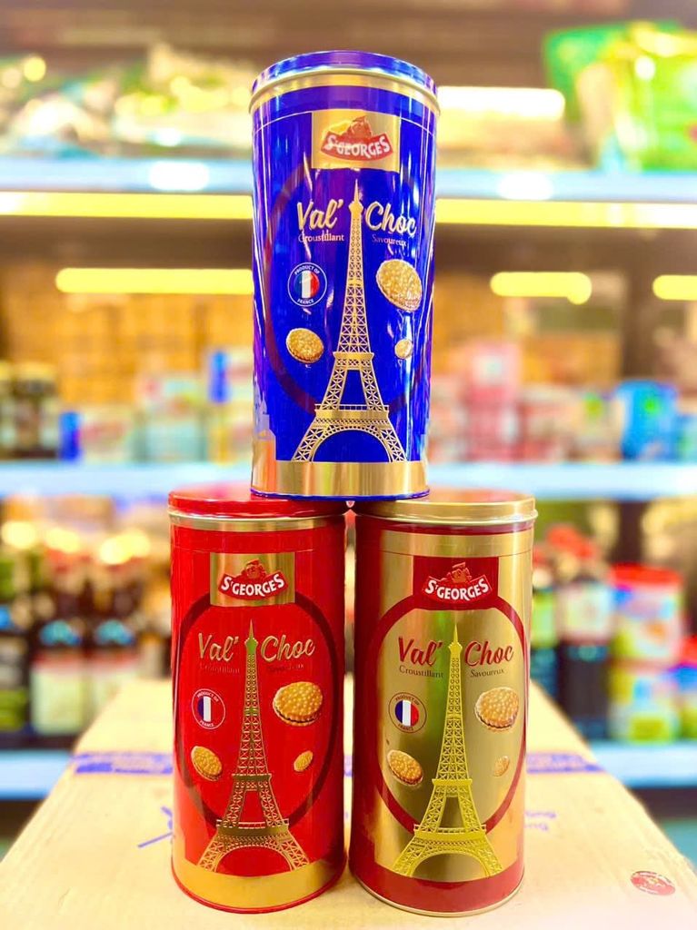 Bánh Quy Hộp Thiếc Cao Cấp Kẹp Kem St George Pháp - 300g