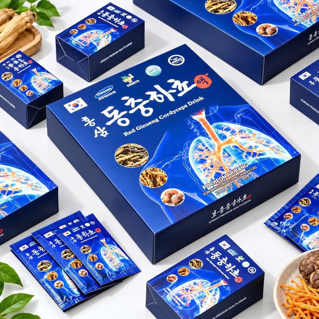 Nước Bổ Phổi Pocheon Hàn Quốc - 70ml X 30 Gói