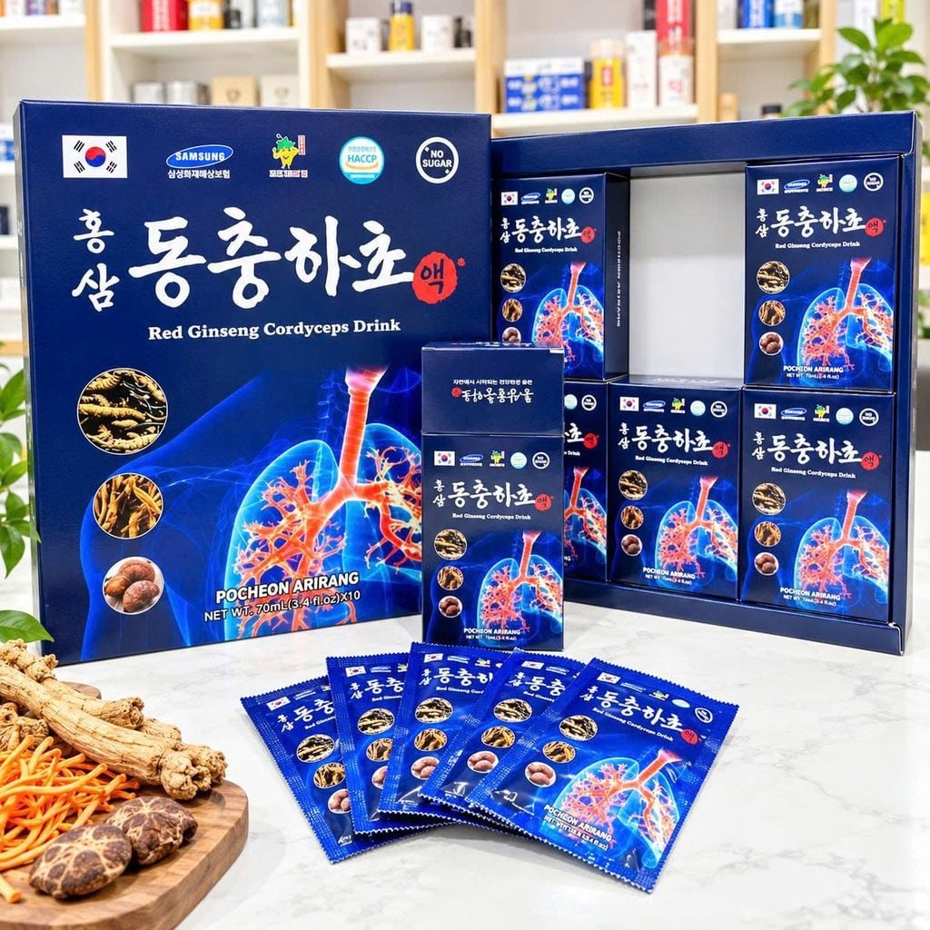 Nước Bổ Phổi Pocheon Hàn Quốc - 70ml X 30 Gói