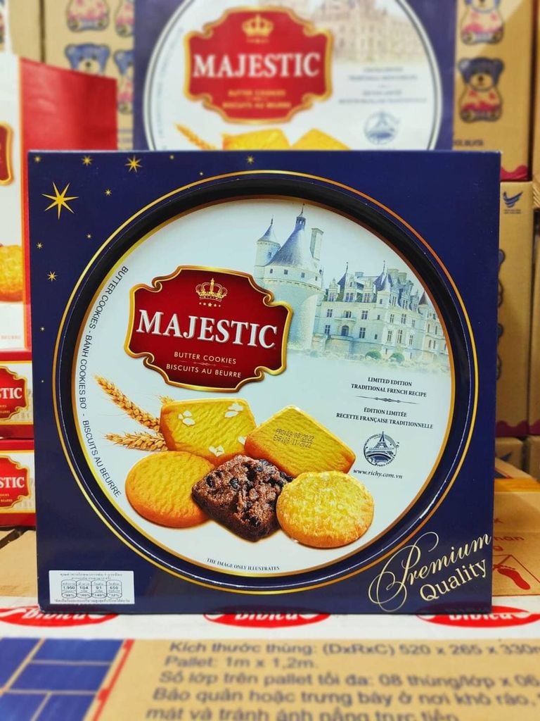 Bánh Quy Bơ Hộp Thiếc Cao Cấp Majestic - 382g