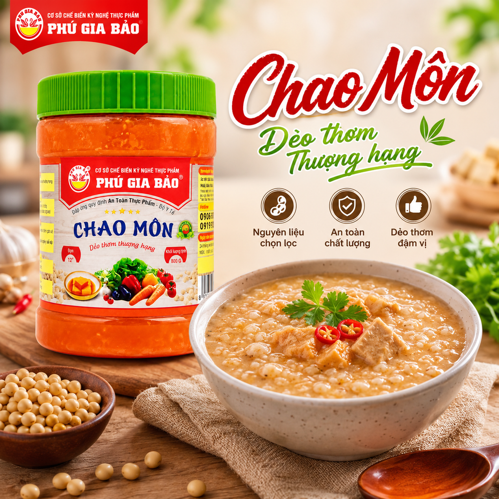 Chao Môn Thượng Hạng Phú Gia Bảo - 800g
