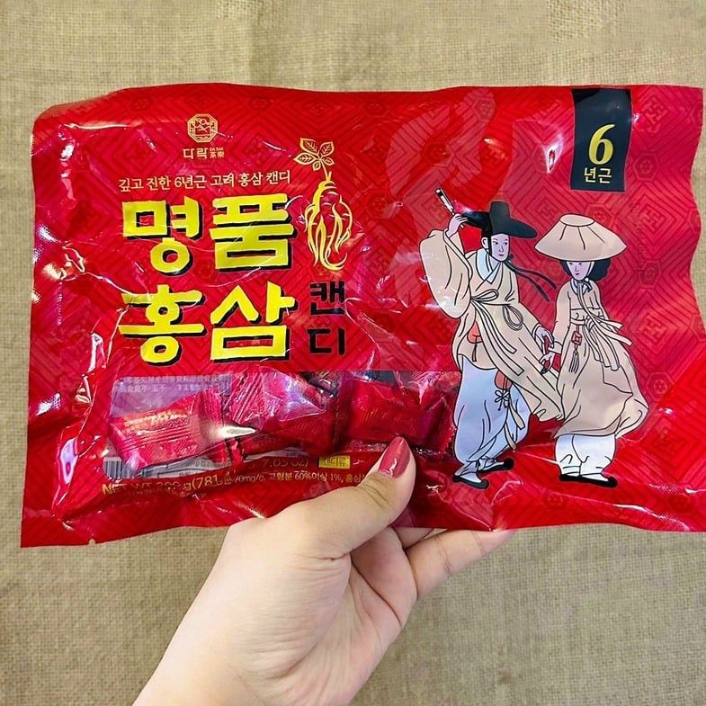 Kẹo Hồng Sâm Ông Bà Lão Hàn Quốc - 200g