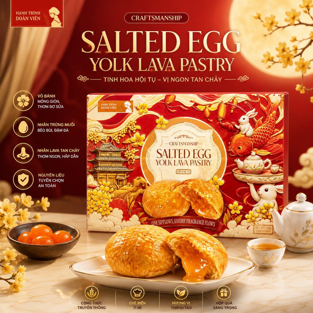 Bánh Lava Nhân Trứng Chảy Truyền Thống - 320g