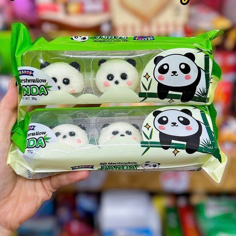 Kẹo Dẻo Marshmallow Hình Gấu Trúc 3D Beardy – 30g