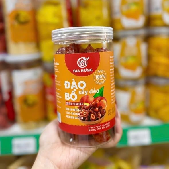 Đào Bổ Sấy Dẻo Gia Hưng - Hộp 500g