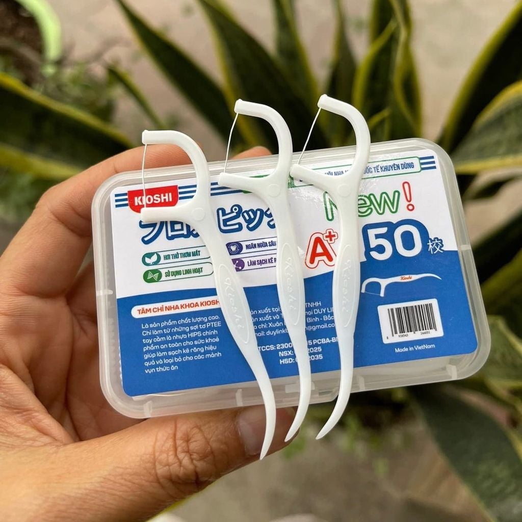 Tăm Chỉ Nha Khoa Kioshi - Hộp 50 Cái