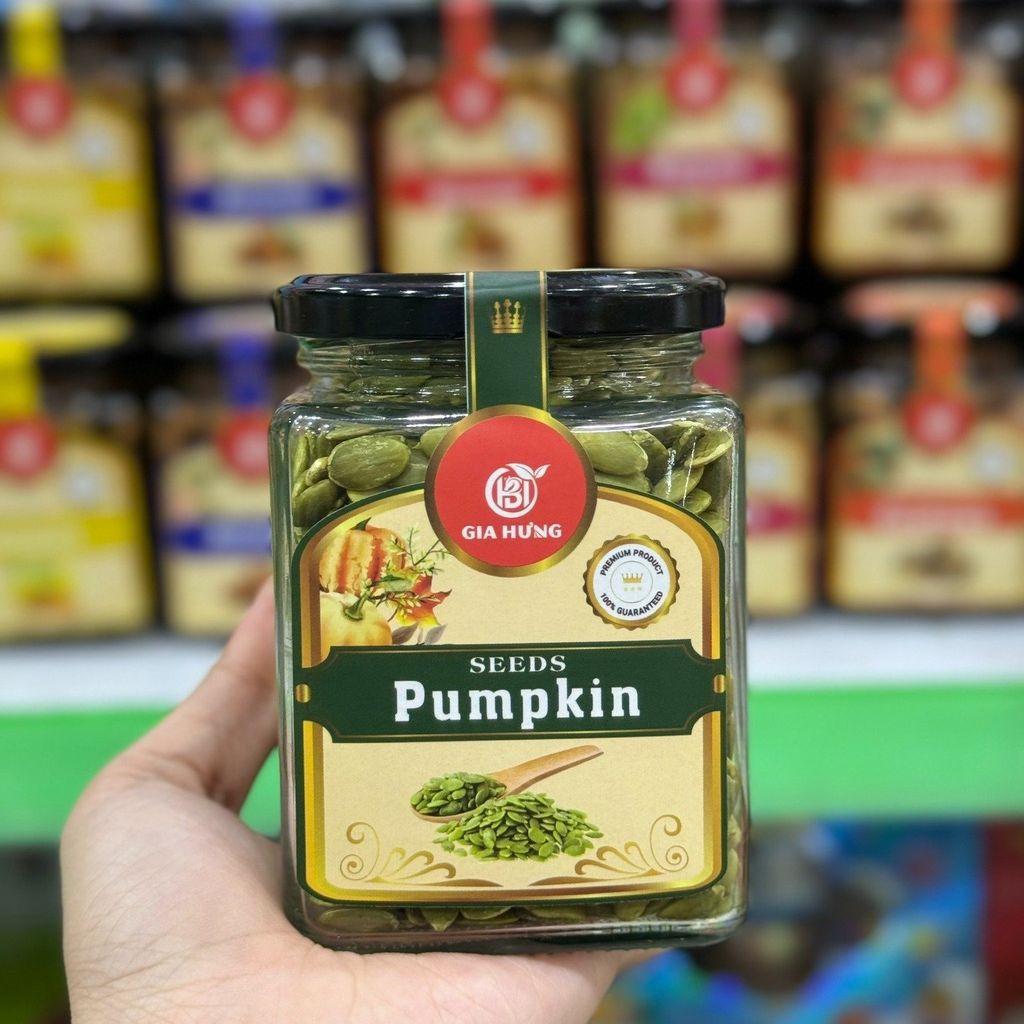 Hạt Bí Xanh Cao Cấp Gia Hưng – Hũ 480g