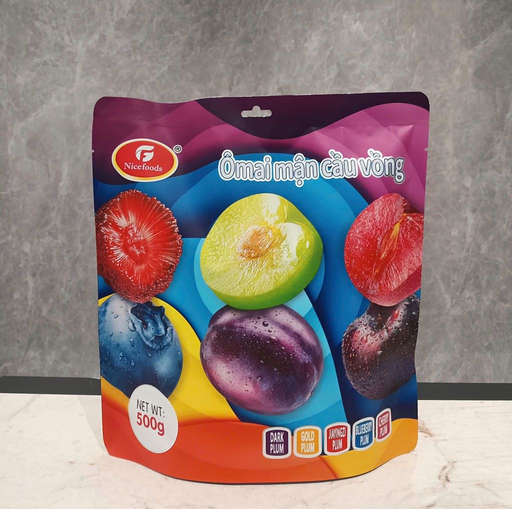 Kẹo Ô Mai Mận Cầu Vồng Nice Food - Gói 500g