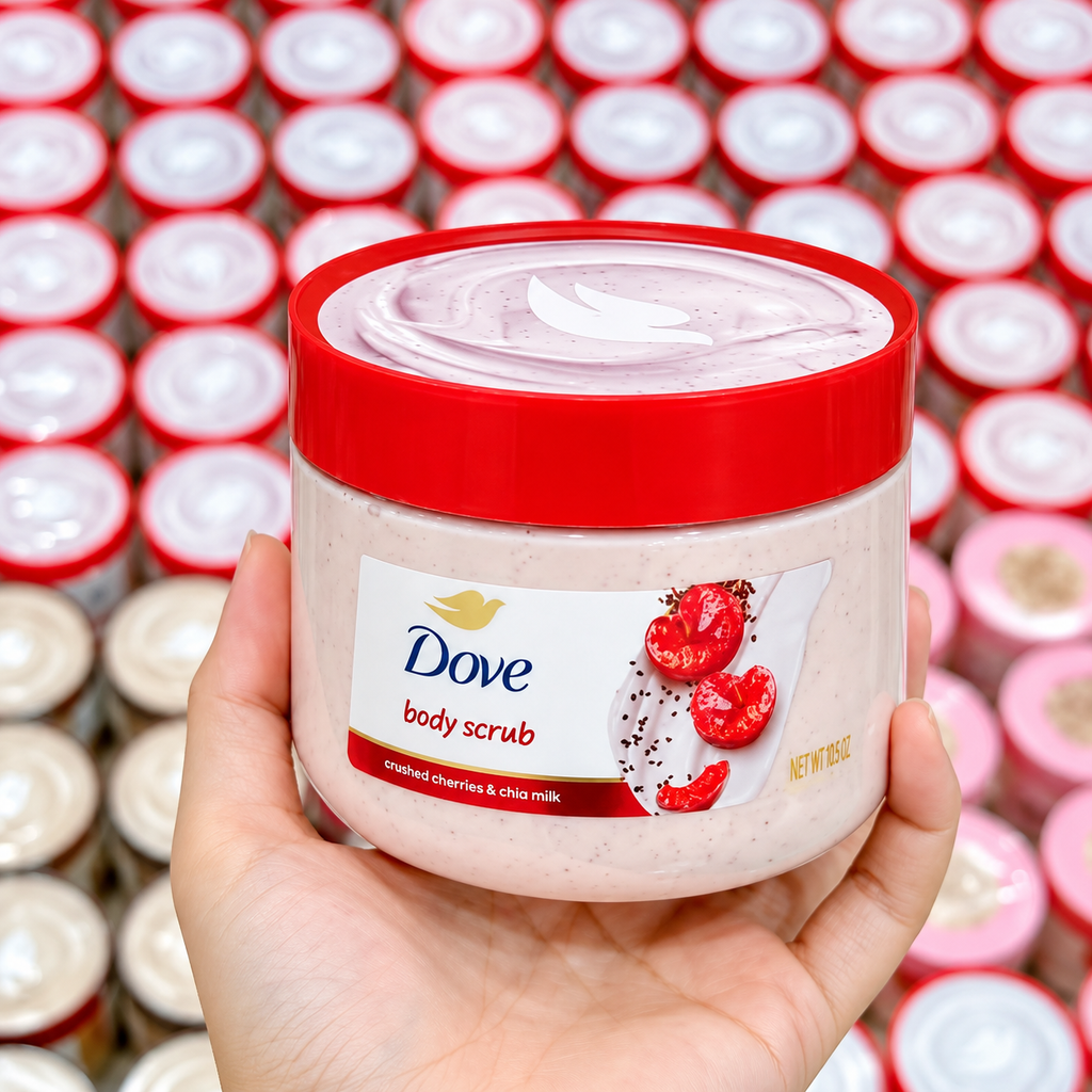 Tẩy Tế Bào Chết Dove Anh Đào & Sữa Hạt Chia - 425g