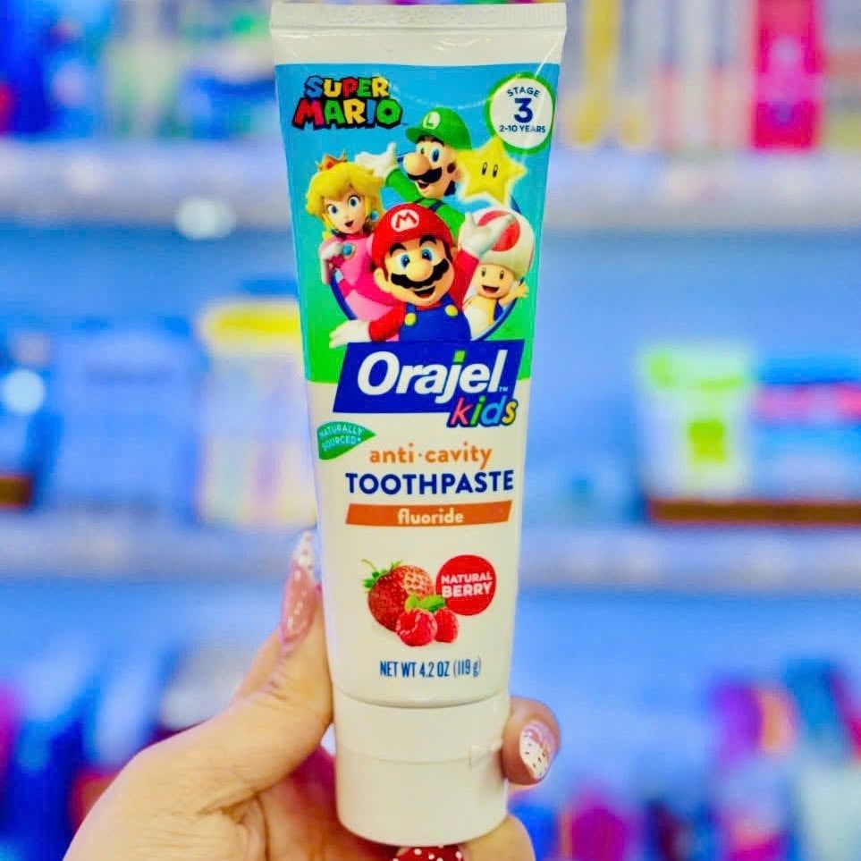 Kem Đánh Răng Orajel Kids Super Mario - 119g