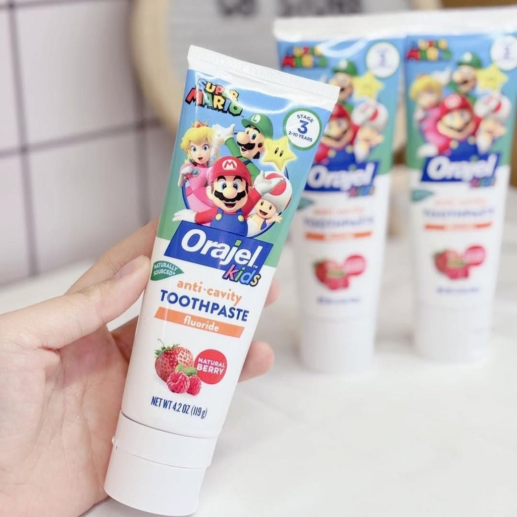 Kem Đánh Răng Orajel Kids Super Mario - 119g
