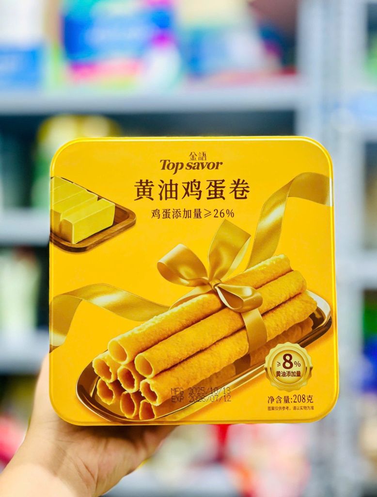 Bánh Trứng Cuộn Đài Loan Top Savor – 208g
