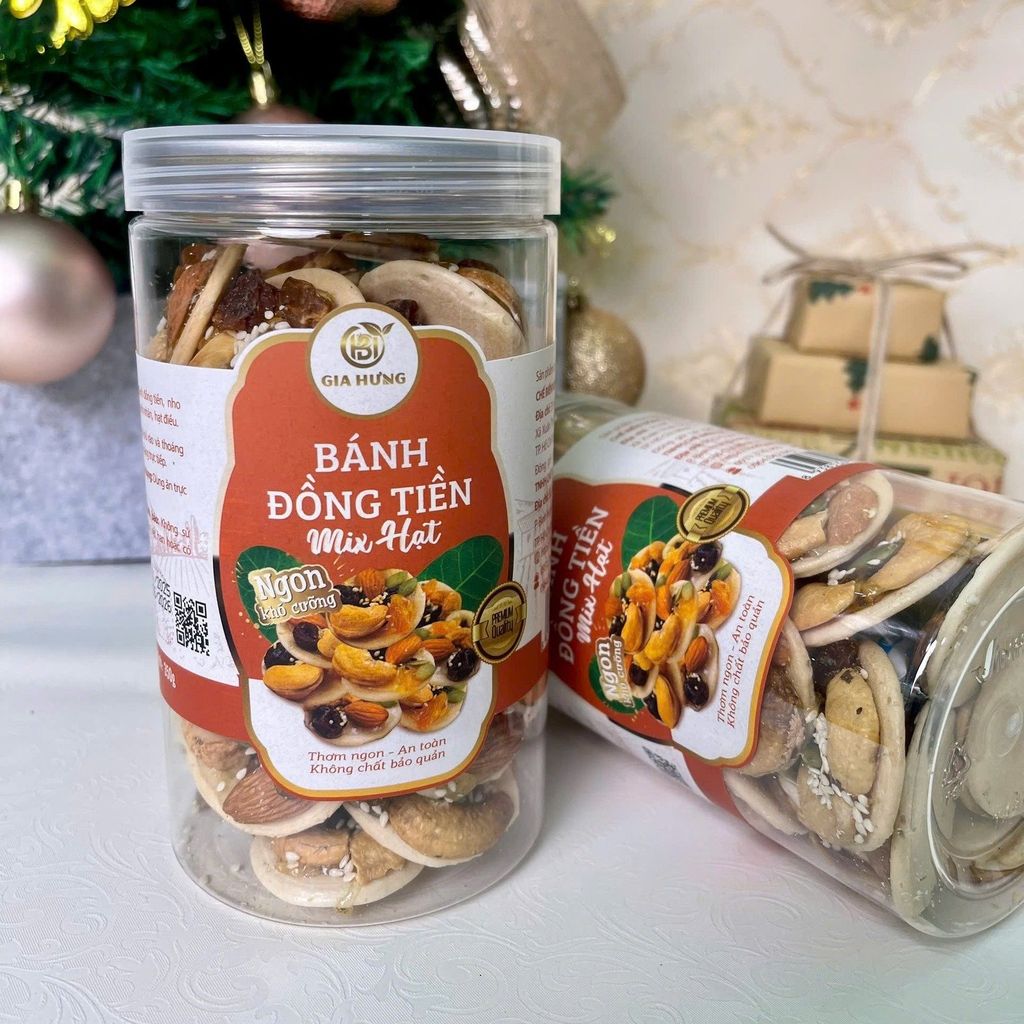Bánh Đồng Tiền Mix Hạt Gia Hưng – 350g