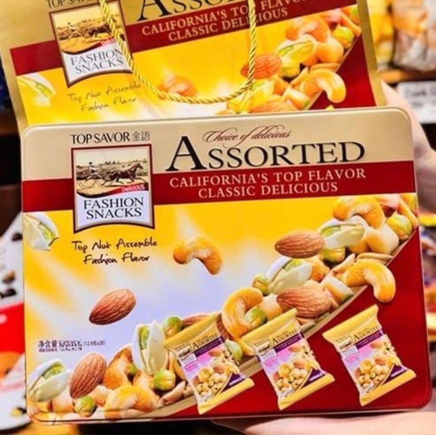 Hạt Hỗn Hợp Cao Cấp Hộp Thiếc Top Savor Đài Loan – 188g