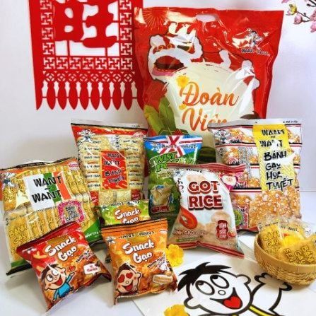 Bộ Sản Phẩm Đoàn Viên Want Want - 495g