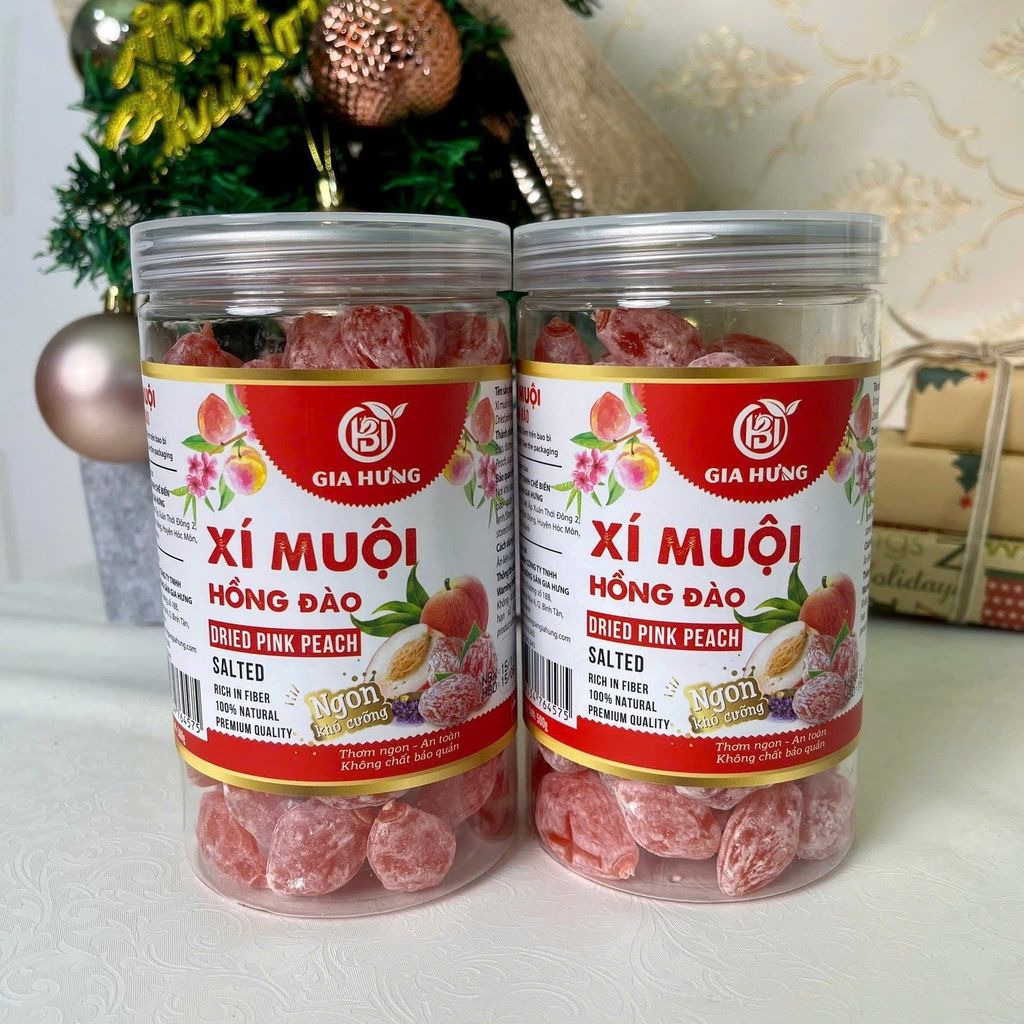 Xí Muội Hồng Đào Gia Hưng – 500g