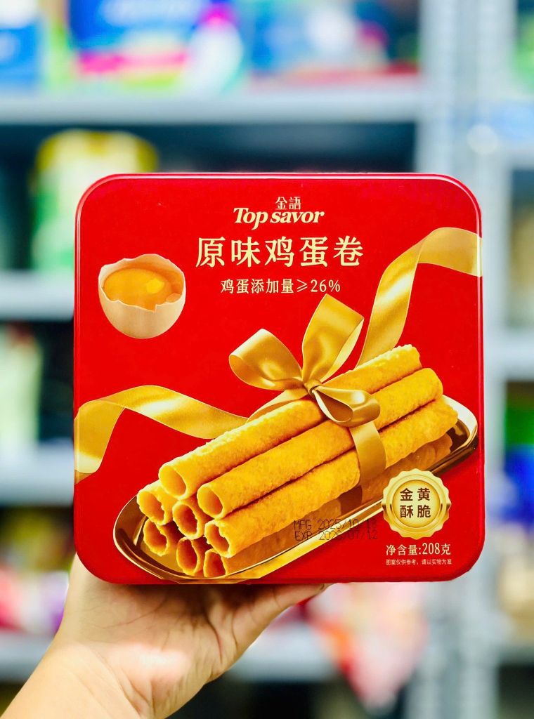 Bánh Trứng Cuộn Đài Loan Top Savor – 208g