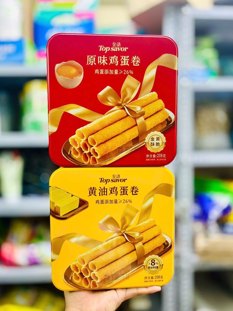 Bánh Trứng Cuộn Đài Loan Top Savor – 208g