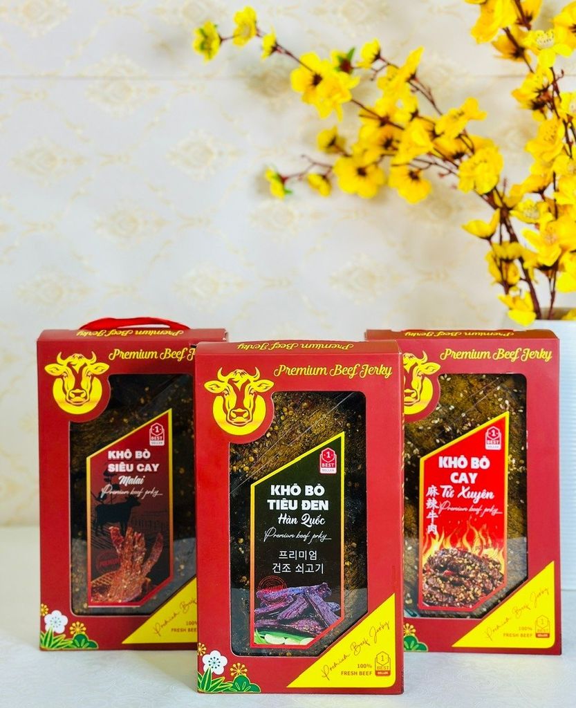 Khô Bò Tiêu Đen Cao Cấp – 500g