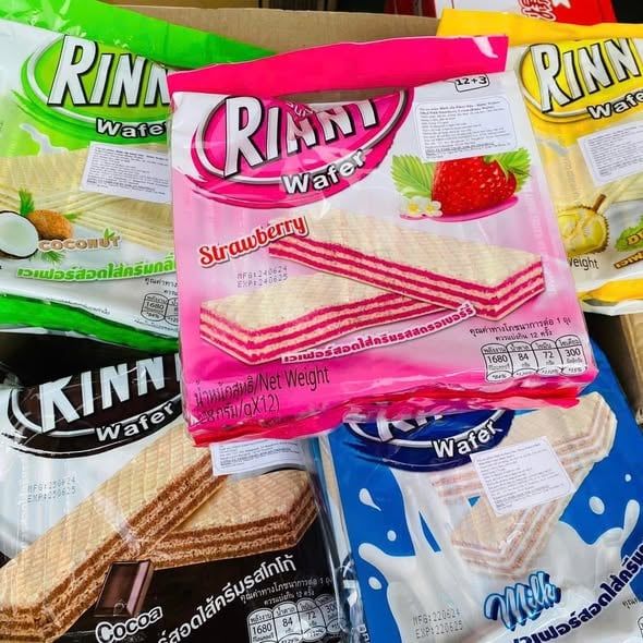 Bánh Xốp Thái Rinny Thái Lan - Lốc 12 Gói