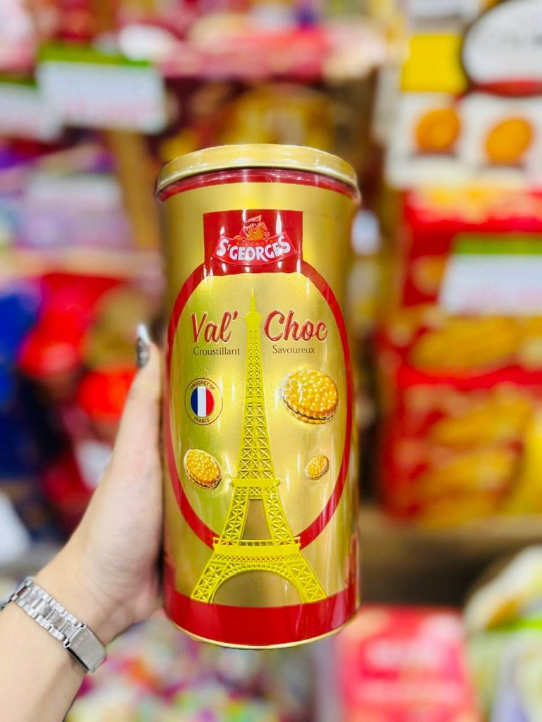 Bánh Quy Hộp Thiếc Cao Cấp Kẹp Kem St George Pháp - 300g