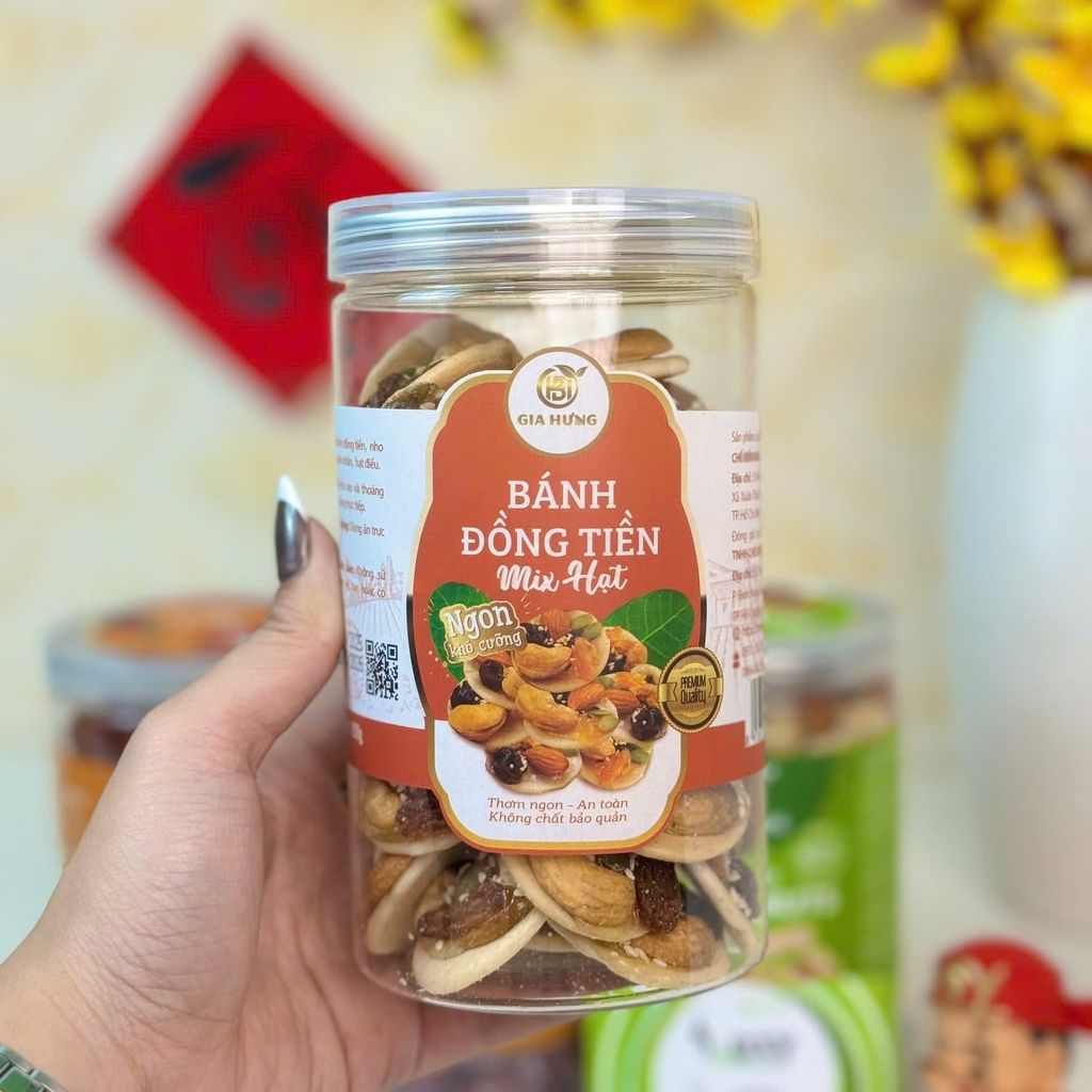 Bánh Đồng Tiền Mix Hạt Gia Hưng – 350g