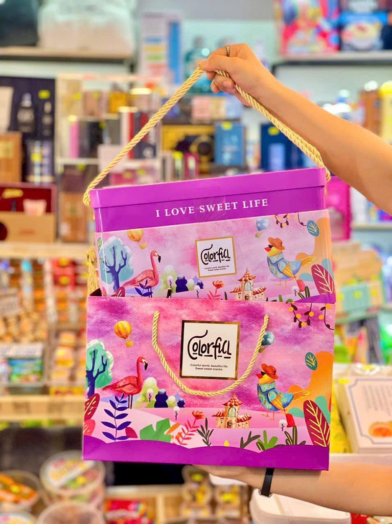 Bánh Quy Bơ Thập Cẩm Hộp Thiếc Colorful Cao Cấp - 608g