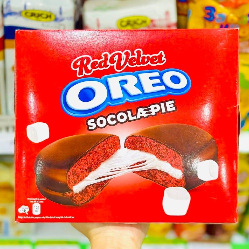 Bánh Socola Oreo Pie Phiên Bản Red Velvet - Hộp 336g
