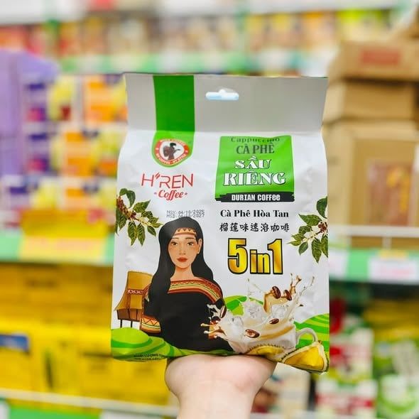 Cà Phê H’REN Hòa Tan Cappuccino 5in1 - 408g
