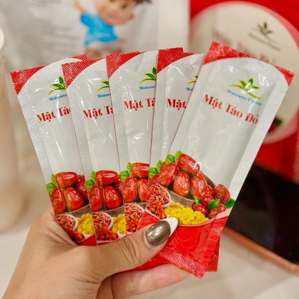 Mật Táo Đỏ Wakamono - Hộp 12 Gói