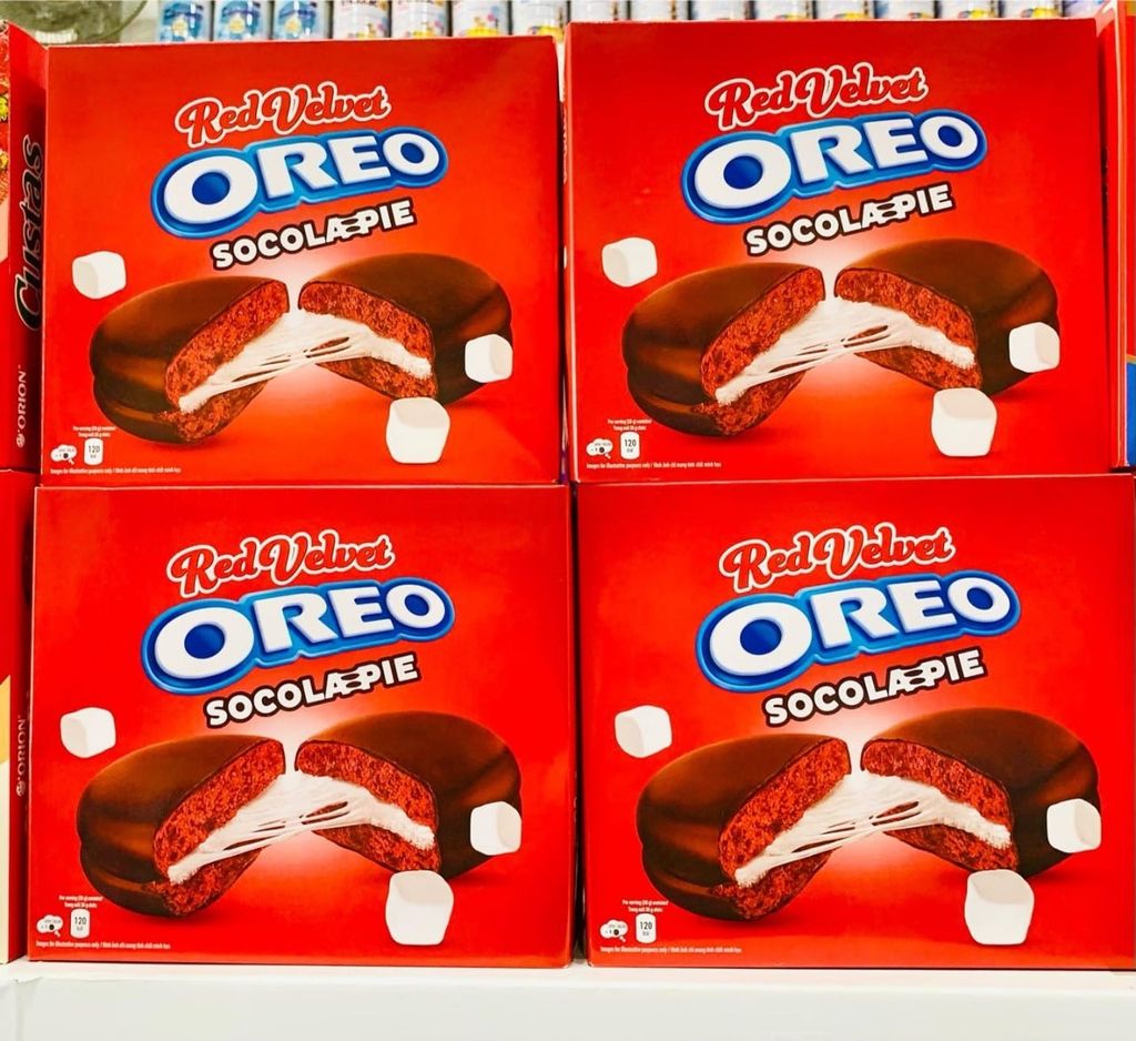 Bánh Socola Oreo Pie Phiên Bản Red Velvet - Hộp 336g