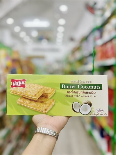 Bánh Quy Dừa Kem Bissin – 150g (Chocolate & Dừa)