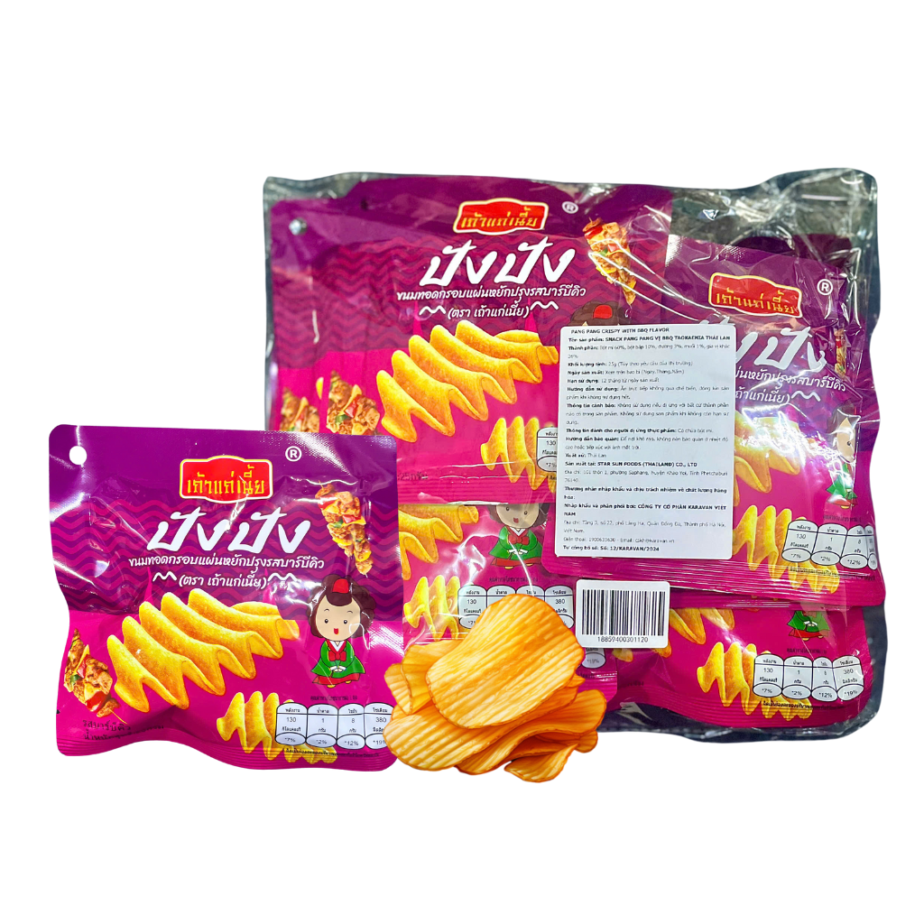 Snack Pang Pang Taokaenoi Thái Lan – Lốc 12 Gói x 25g