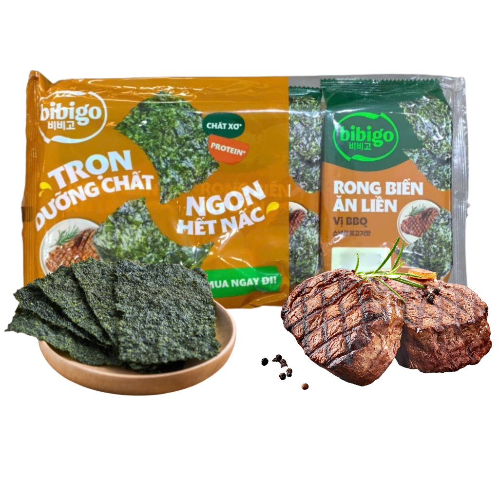 Rong Biển Ăn Liền Bibigo 4 Vị - 12g