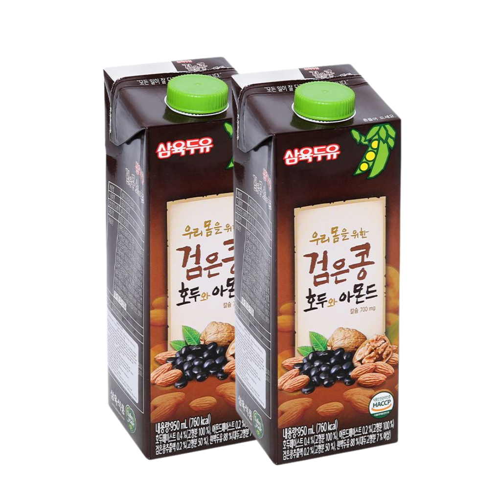 Sữa Đậu Đen Óc Chó Hạnh Nhân Sahmyook - 950ml