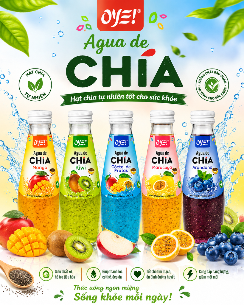 Nước Trái Cây Hạt Chia - 290ml