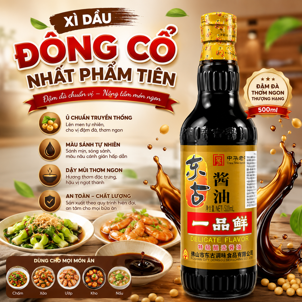 Xì Dầu Đông Cổ Nhất Phẩm Tiên - 500ml