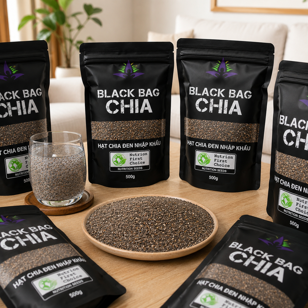 Hạt Chia Đen Hữu Cơ Black Bag - 500G