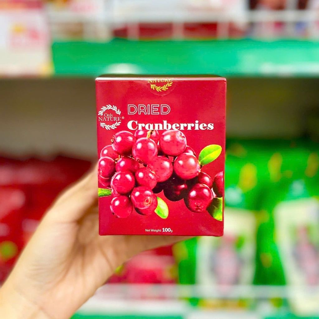 Nam Việt Quất Sấy Khô Cắt Lát - Hộp 100g