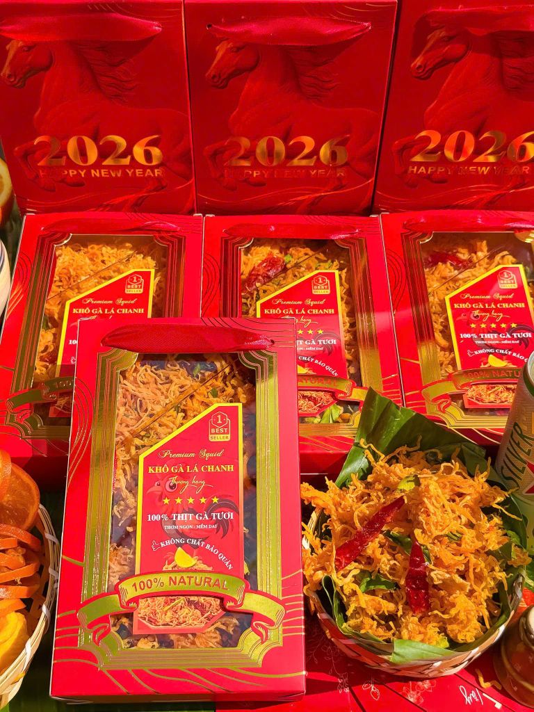 Khô Gà Lá Chanh Hộp Tết 2026 – 400g