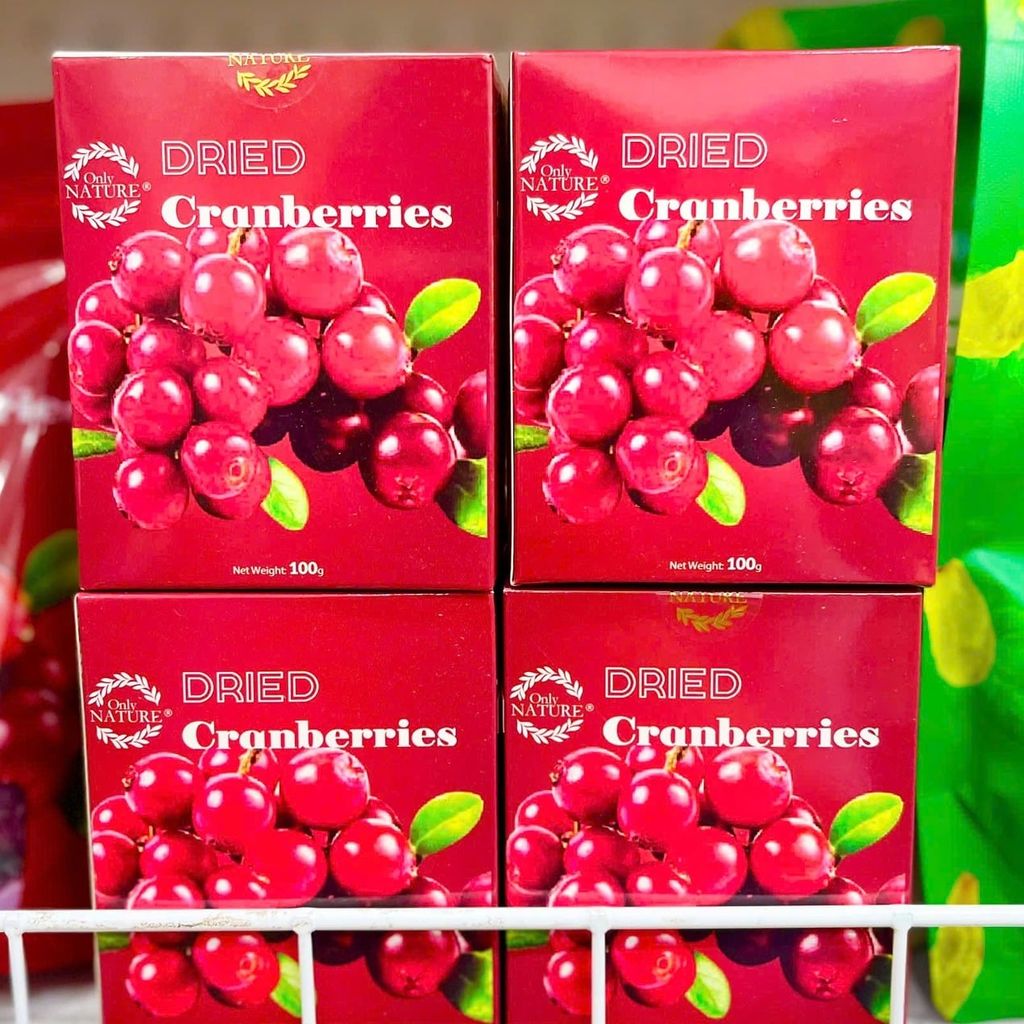 Nam Việt Quất Sấy Khô Cắt Lát - Hộp 100g