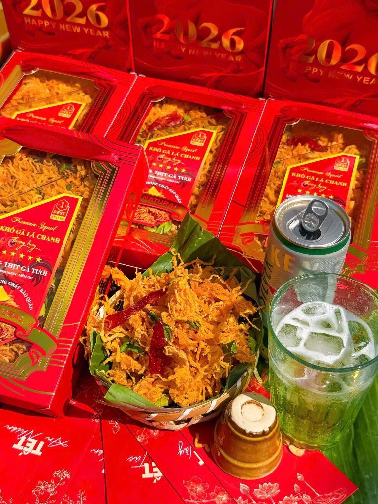 Khô Gà Lá Chanh Hộp Tết 2026 – 400g