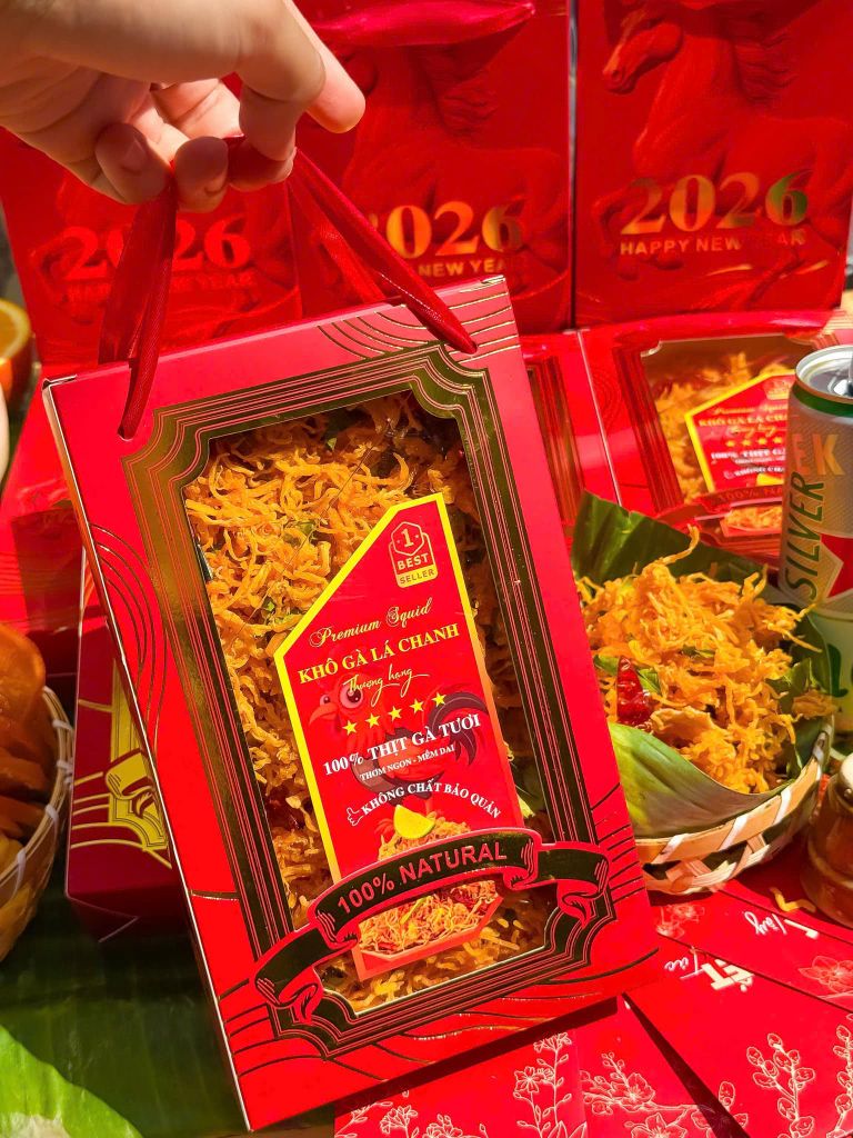 Khô Gà Lá Chanh Hộp Tết 2026 – 400g