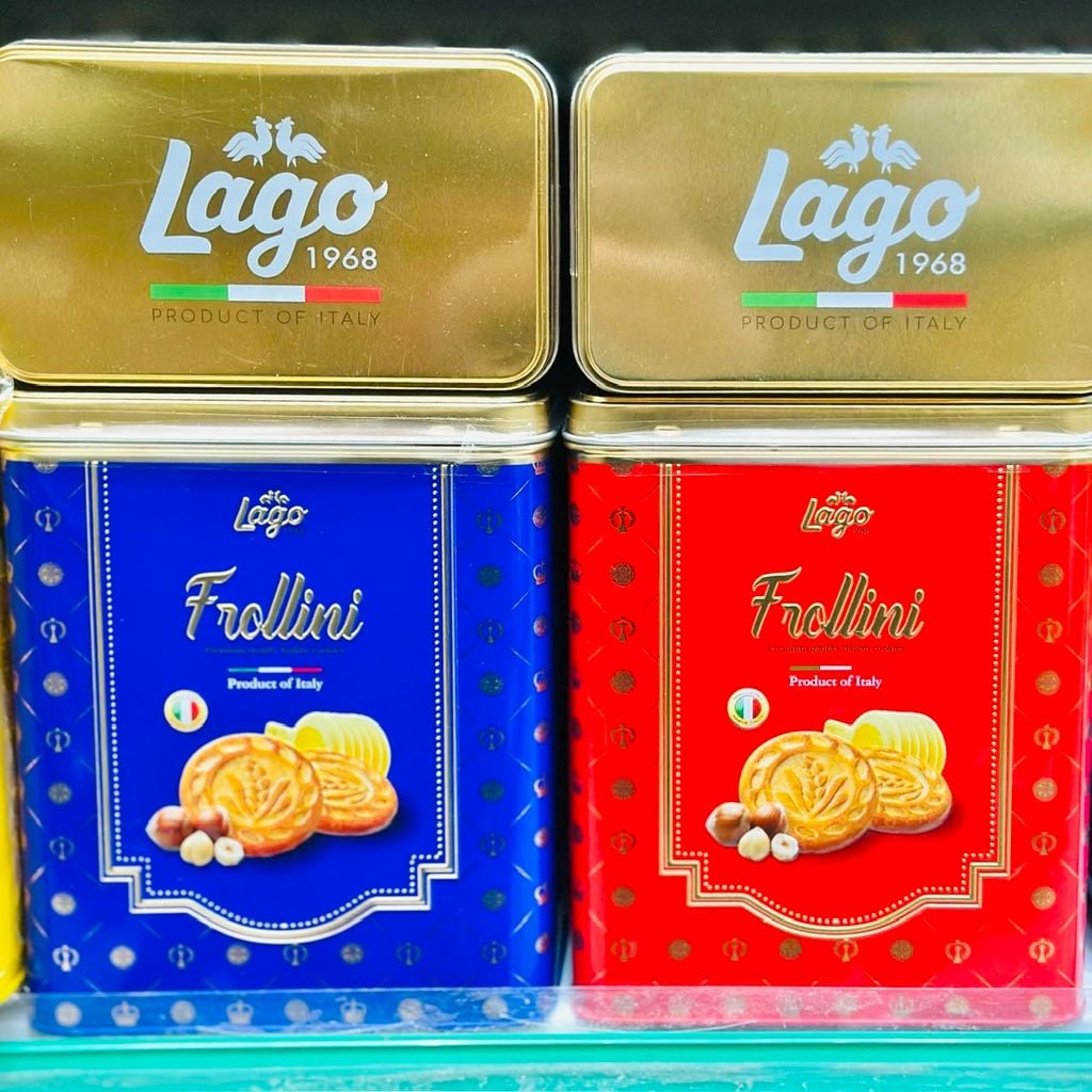 Bánh Quy Lago Frollini Hộp Thiếc Ý - Hộp 320g