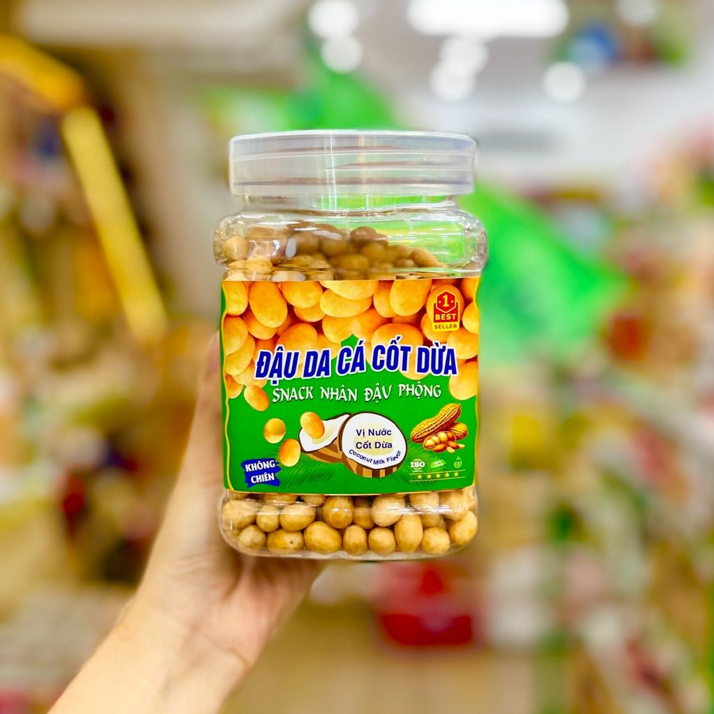 Đậu Phộng Da Cá Cốt Dừa - Hộp 500g