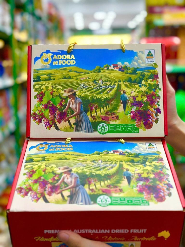 Nho Khô Cluster Flame ADORA ST FOOD – Hộp 1kg